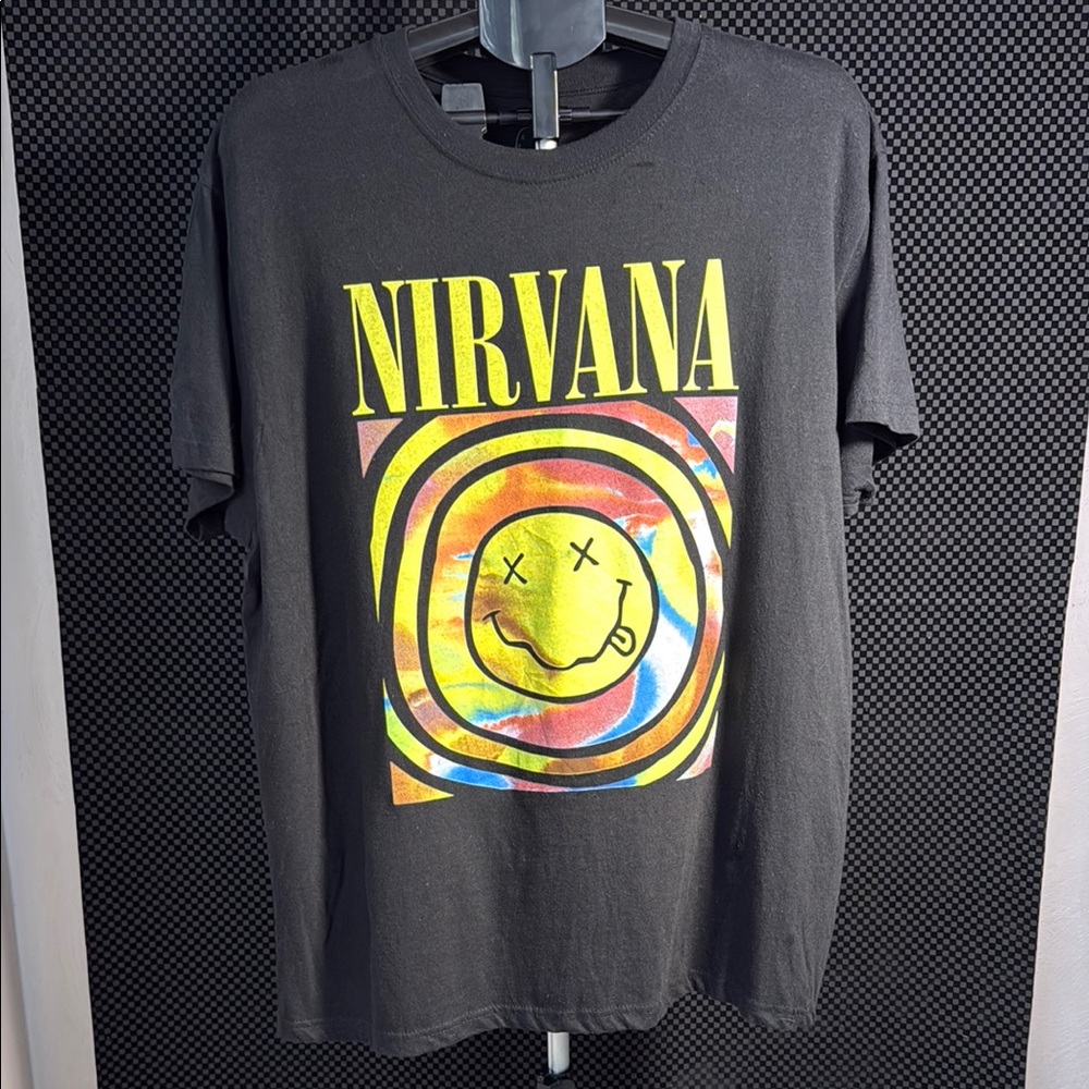 NIRVANA Black Tee with Vibrant Graphic